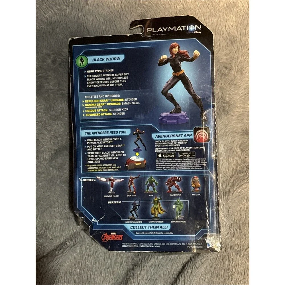 Black Widow Hero Smart Figure Playmation Marvel Avengers New Hasbro